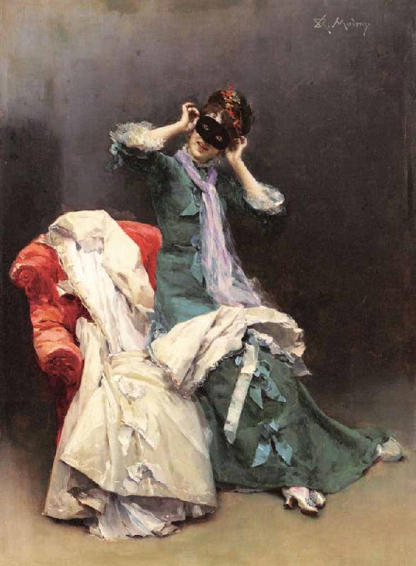 Raimundo de Madrazo y  Garreta Preparing for the Costume Ball France oil painting art